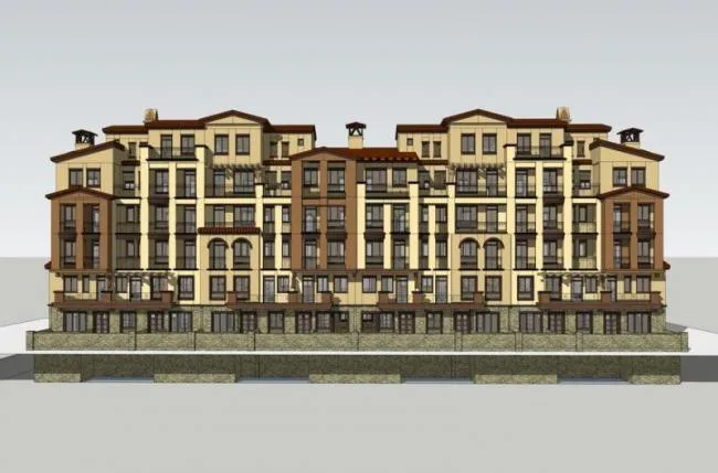 Sketchup Residential Model | Mediterranean style villa, multi story residence, classical style, residential building