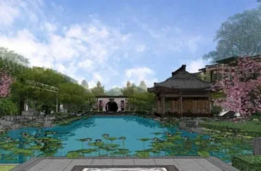 SketchUp Landscape Models: Commercial Spaces, Courtyard Gardens, and Chinese-Inspired Designs-BIM WORLD
