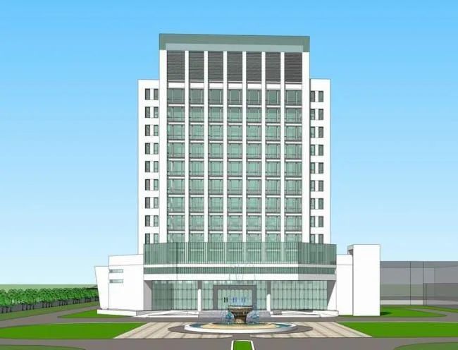 Sketchup Office Model | High rise Government Office Building, Modern Style
