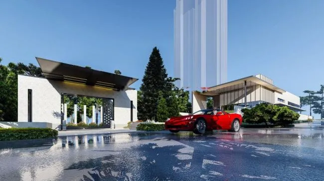 SketchUp Business Model: Modern Commercial Buildings and Demonstration Spaces