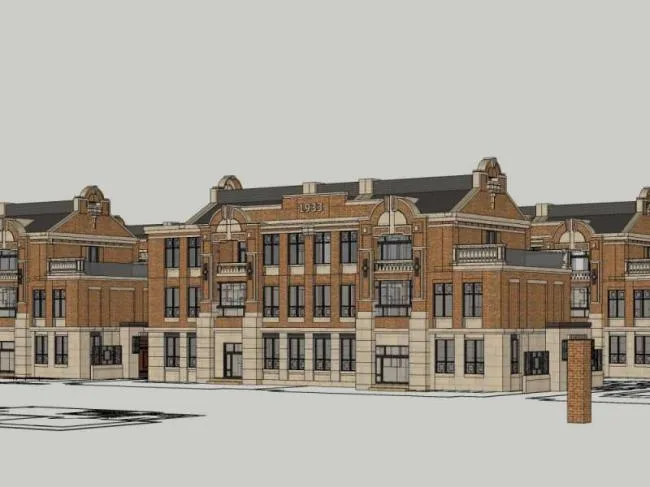 Sketchup Villa Model | Multi row Villa, European Classical Style