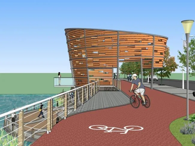 Sketchup Landscape Model | Architecture, Modern Style, Park Landscape, Waterfront