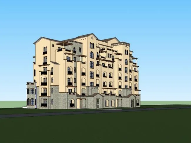 Sketchup Residential Model | Multi story Residence, Residential Building, Classical Style, European Style