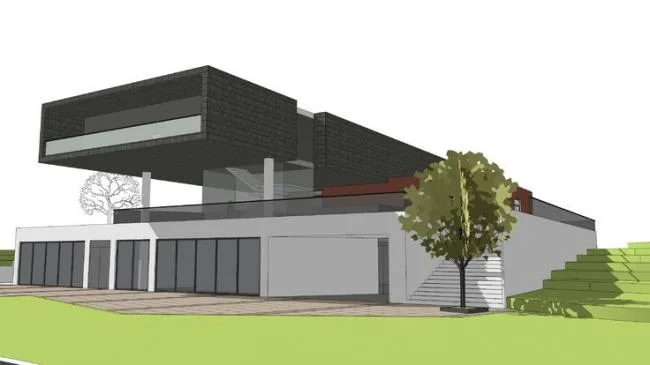 Sketchup Business Model | Mountain Clubhouse, Villa, Commercial Building, Modern Style