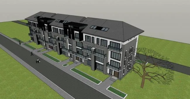 Sketchup Villa Model | Row Villa, Chinese Style