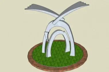 SketchUp Material Model: Abstract Sculpture and Landscape Components-BIM WORLD