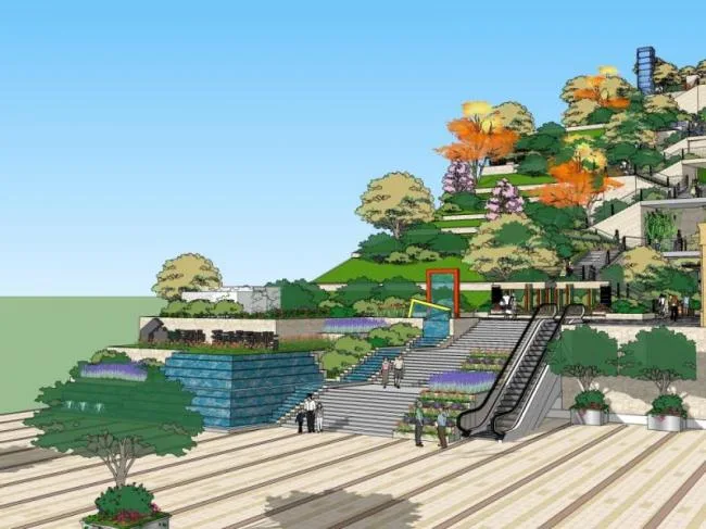 Sketchup Landscape Model | Corridor Landscape, Modern Style