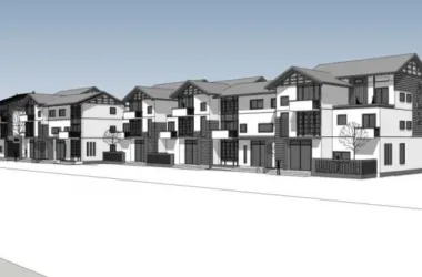 SketchUp Villa Model: Chinese-Style Row Houses-BIM WORLD