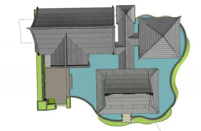 Sketchup Ancient Architecture Model | Multi story Garden, Song Dynasty Ancient Architecture, Chinese Garden, Chinese Style