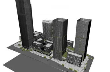 Modern Super High-Rise Office Building Model in SketchUp-BIM WORLD