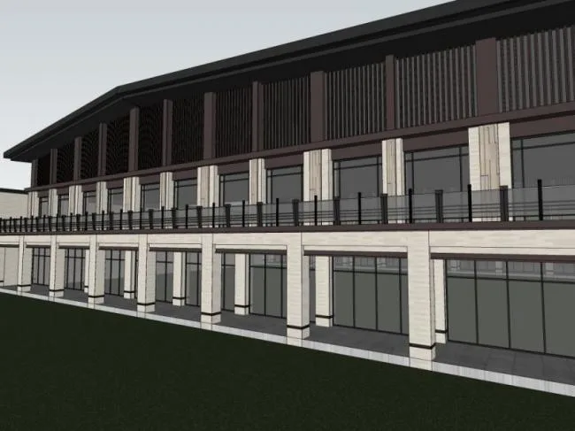 Sketchup Cultural Model | Multi story Cultural Center, Cultural Architecture, Chinese Style