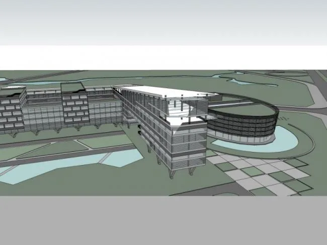 Sketchup Complex Model | Super high-rise commercial complex, office, hotel, modern style