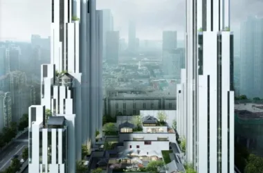 SketchUp Residential Model: Modern Super High-Rise Apartments and Housing Designs-BIM WORLD