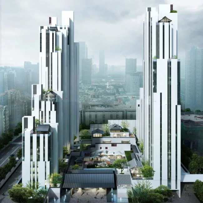 Sketchup Residential Model | Super high-rise apartments, residential buildings, modern style