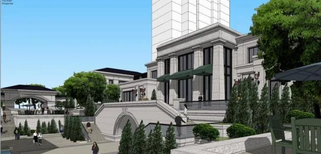 Sketchup Business Model | Multi story Sales Office, Modern Style, Commercial Building
