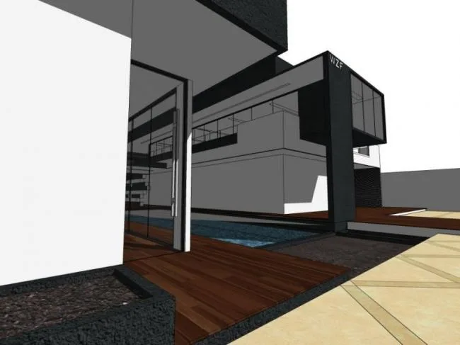 Sketchup Villa Model | Solo Villa, Modern Style
