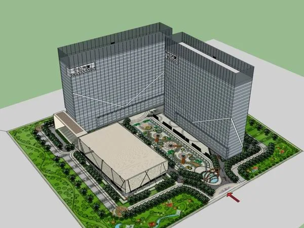 Sketchup Office Model | High rise Office Building, Office Building, Commercial, Modern Style