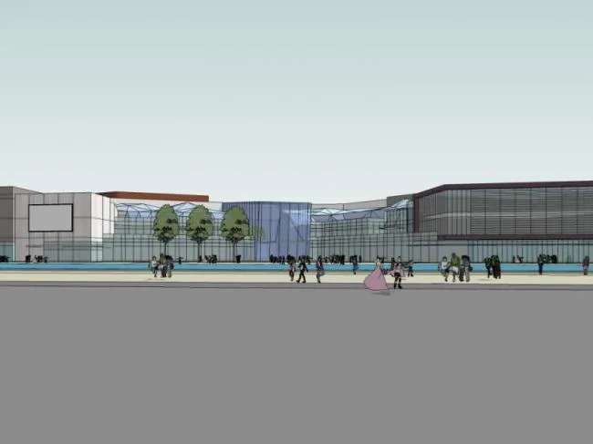 Sketchup Complex Model | Multi story Commercial Complex, Modern Style