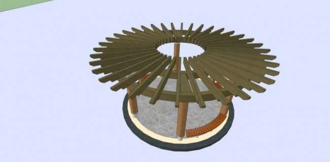 Sketchup Sketch Model | Pavilion, Modern Style, Sketch