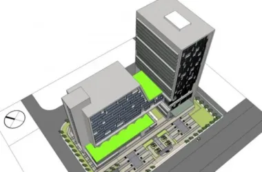 Modern Multi-Story Commercial Complex and Office Model in SketchUp-BIM WORLD