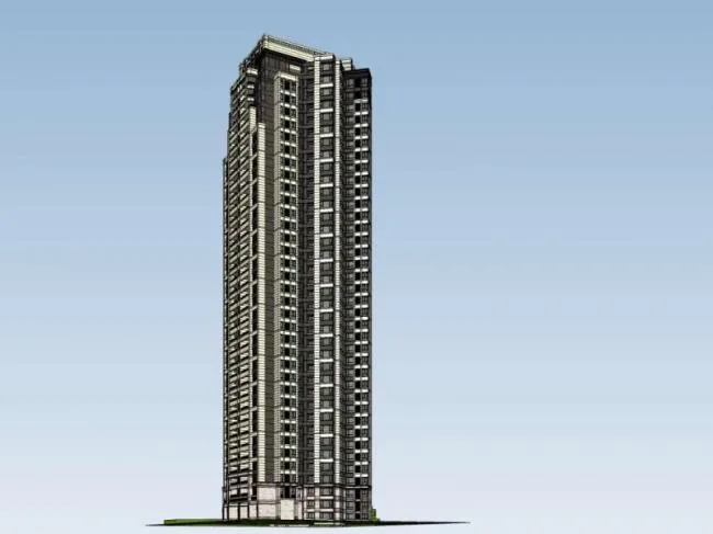 SketchUp Residential Models: High-Rise and Classical Style Buildings