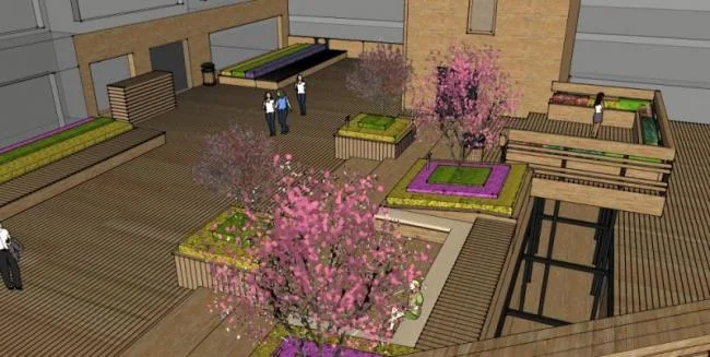 Sketchup Landscape Model | Roof Garden, Modern Style