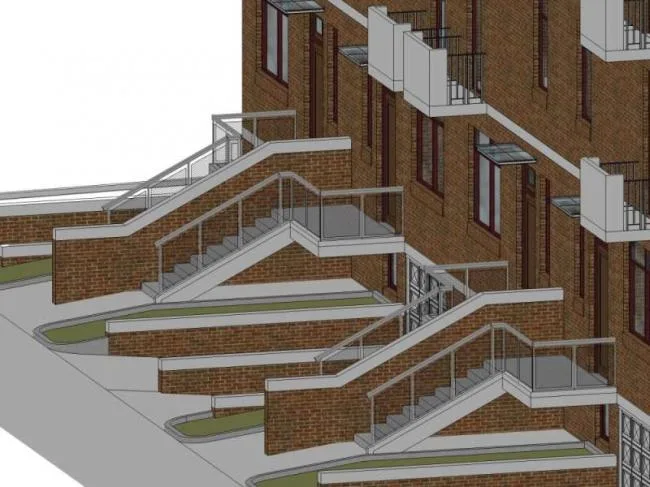 Sketchup Villa Model | Townhouse, Classical Style