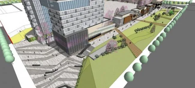 Sketchup Complex Model | Multi story Commercial Complex, Modern Style
