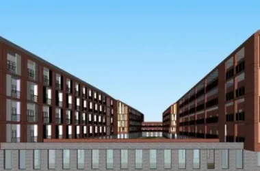 Modern Multi-Story Office Building Model in SketchUp-BIM WORLD