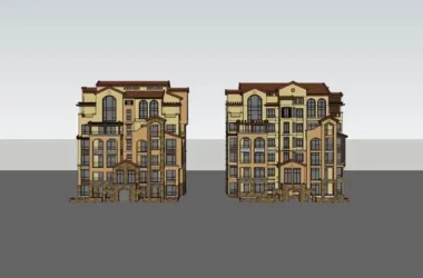Classical Single-Family Villa Model in SketchUp-BIM WORLD