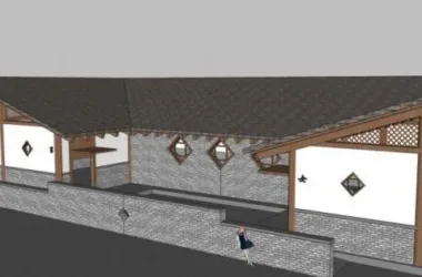Sketchu Industrial Building Featuring Multi-Story Chinese-Style Public Restrooms-BIM WORLD