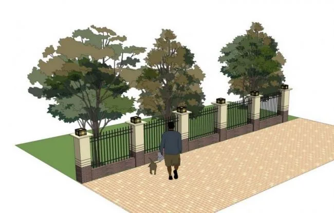 SketchUp Material Models: Components for Walls, Fences, and Guardrails
