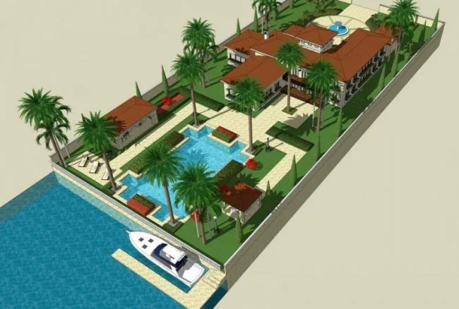 Spanish Classical Style Single Family Villa | SketchUp 3D Model