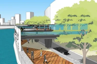 Modern Waterfront Landscape Design in SketchUp-BIM WORLD