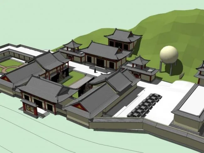 Sketchup Ancient Architecture Model | Multi storey Mount Wutai Temple, Ancient Temple, Ancient Architecture, Chinese Style