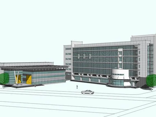 Sketchup Office Model | High rise Office Building, Modern Style