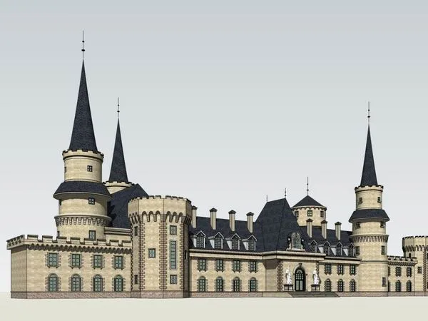 Sketchup Business Model | Multi story Winery, Commercial, Classical Style
