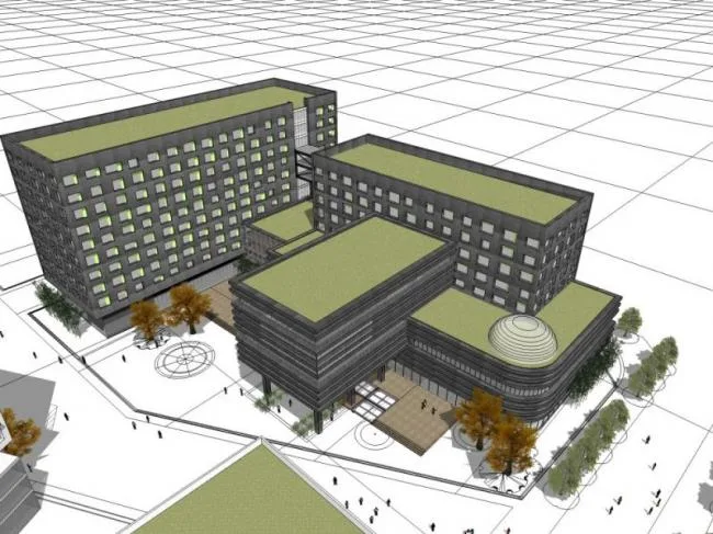 Sketchup Hotel Model | Multi story Hotel, Modern Style