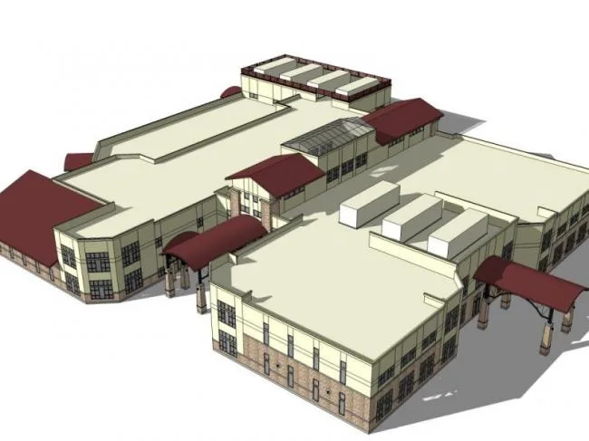 Sketchup Business Model | Commercial Architecture, Modern Style
