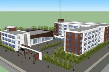 Modern Multi-Story Elementary School Campus Design in SketchUp-BIM WORLD