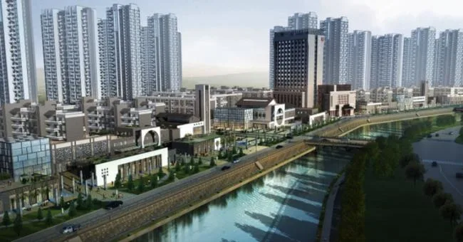 Sketchup Residential Model | High rise residential buildings, residential buildings, Huizhou style architecture, new Chinese style, commercial streets, waterfront landscapes