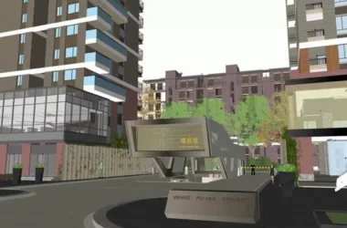 Modern High-Rise Residential Building Model in SketchUp | Floors 10-34-BIM WORLD