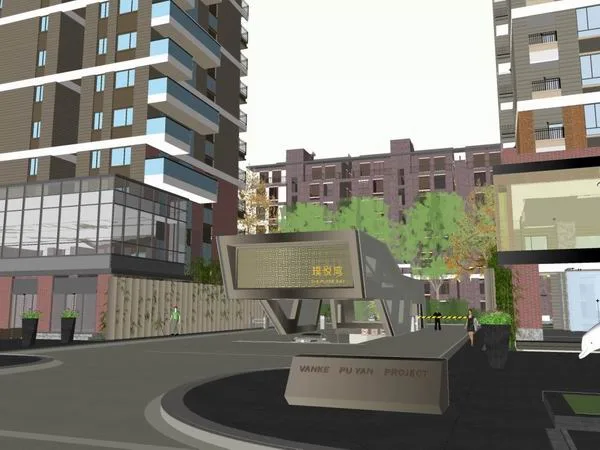 Sketchup Residential Model | High rise residential building, modern style, floors 10-34