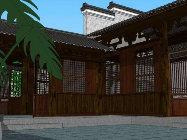 Sketchup Ancient Architecture Model | Multi story Courtyard, Chinese Style, Ancient Architecture