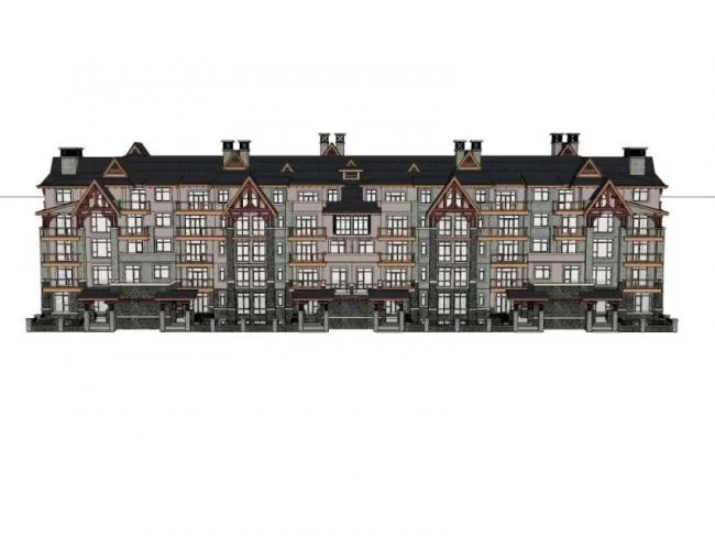 Sketchup Villa Model | Townhouse, Classical Style
