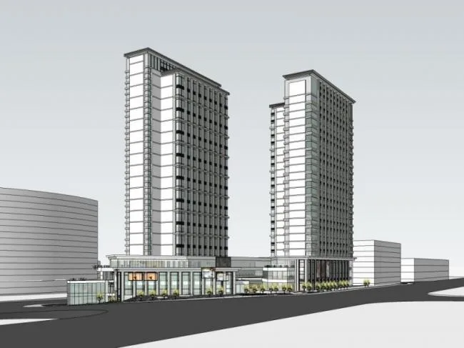 Sketchup Complex Model | Multi story High rise Complex, Residential, Ground Floor Commercial, Classical Style