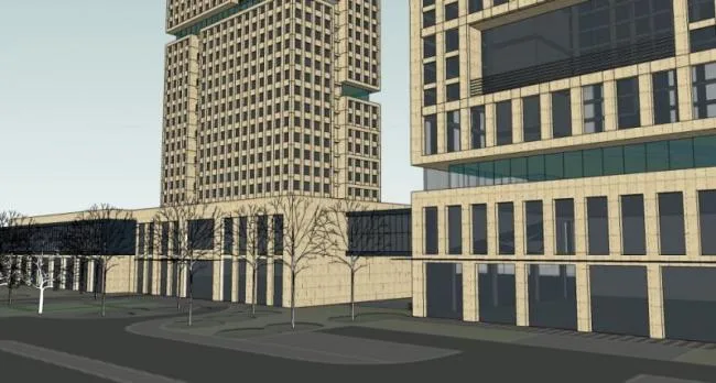 Sketchup Office Model | Super High rise Office Building, Modern Style