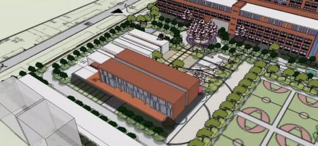 Sketchup School Model | Multi story High School, Campus Educational Architecture, Modern Style