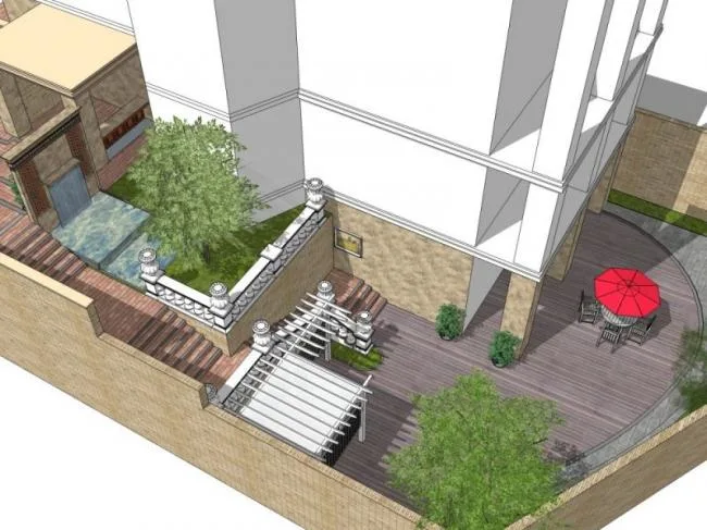 Sketchup Landscape Model | Villa Landscape, Classical Style