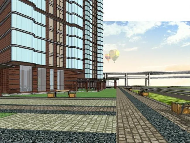 Sketchup Residential Model | Super high-rise residential building, modern style, residential architecture